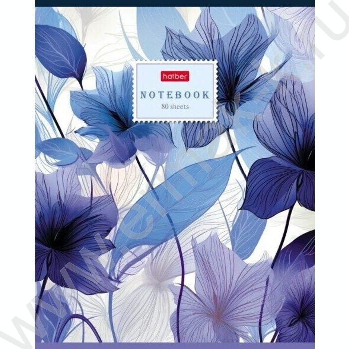 Тетрадь  80л клетка "Floral dreams" ассорти | Фото 4