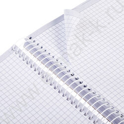 Тетрадь 120л клетка/спираль/тв.обл. "Morris" | Фото 3