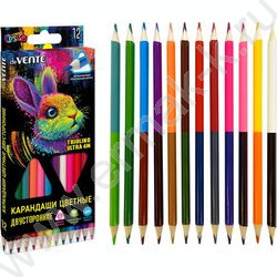 Карандаши  12шт/24цв Triolino Ultra 4М /трехгранные/ 4М, d грифеля-3мм к/кор | Фото 1