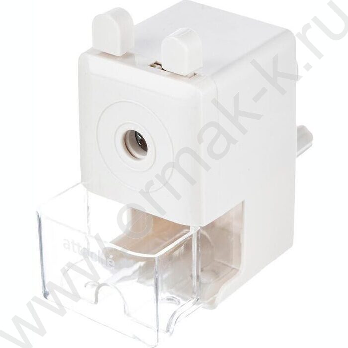 Точилка механическая 91*47*90мм, 8мм, фиксация карандаша, белая | Фото 7