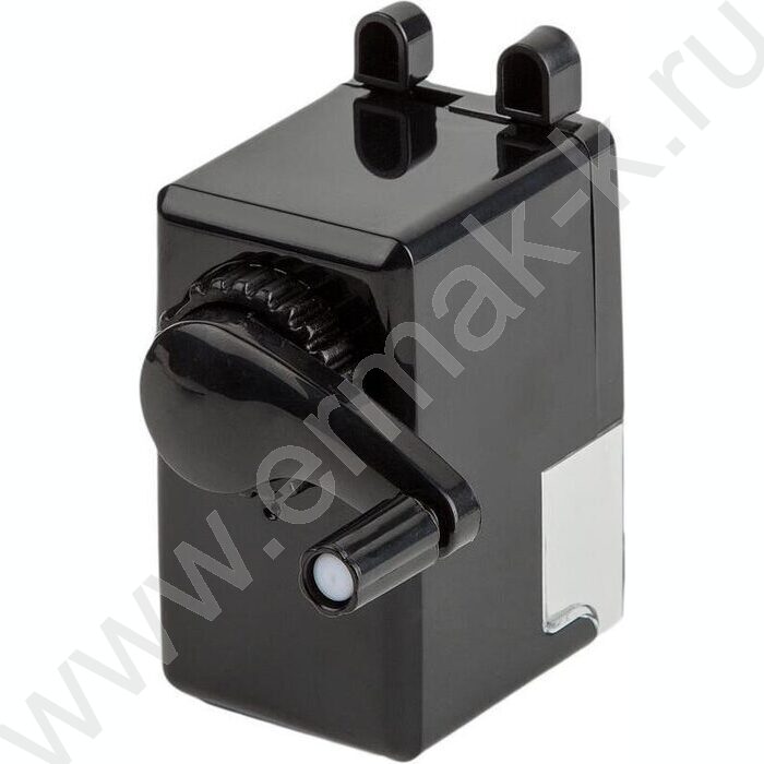 Точилка механическая 91*47*90мм, 8мм, фиксация карандаша, чёрная | Фото 2