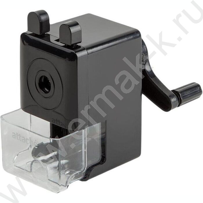 Точилка механическая 91*47*90мм, 8мм, фиксация карандаша, чёрная | Фото 8