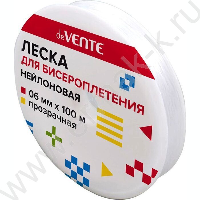 Леска д/бисероплетения  прозрачная d0,6мм 100м "Line" нейлоновая | Фото 1