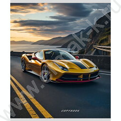 Тетрадь  48л клетка "Машины и закат" ассорти | Фото 4