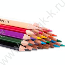 Карандаши  24цв ColoRun тополь /трехгранные /европодвес | Фото 6