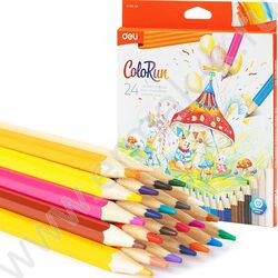 Карандаши  24цв ColoRun /дерево /шестигранные /европодвес | Фото 1