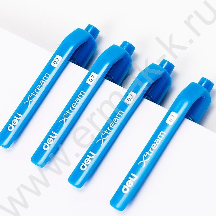 Ручка шар авт синяя 0,7мм X-tream /корпус - синий/прозрачный | Фото 5