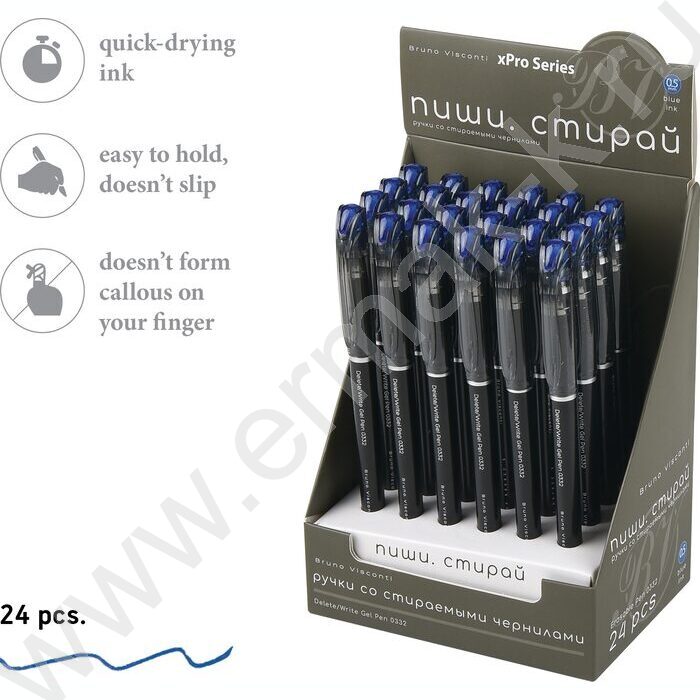 Ручка гелевая со стираемыми чернилами синяя 0,5мм DeleteWrite.xPro Nero | Фото 4