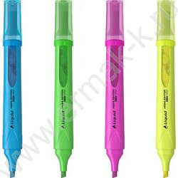Текстовыделитель /набор  4цв/ 4мм косой Visioline V-14 Neon | Фото 1