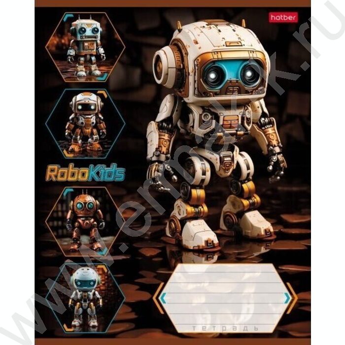 Тетрадь  18л линейка "Робо" 5видов | Фото 1