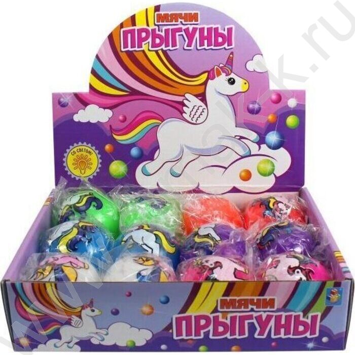Игрушка Мяч-прыгун Единорог 5.5 см свет | Фото 2