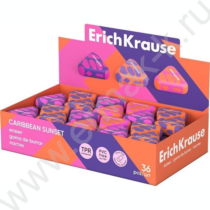 Ластик цветной треугольный "Caribbean sunset" /ассорти | Фото 2