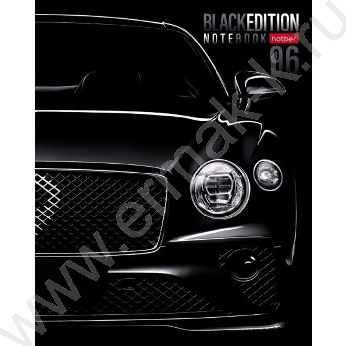 Тетрадь  96л клетка "Black Edition" /глянц. ламин. /5видов | Фото 3