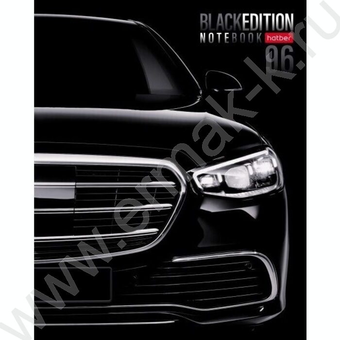 Тетрадь  96л клетка "Black Edition" /глянц. ламин. /5видов | Фото 4