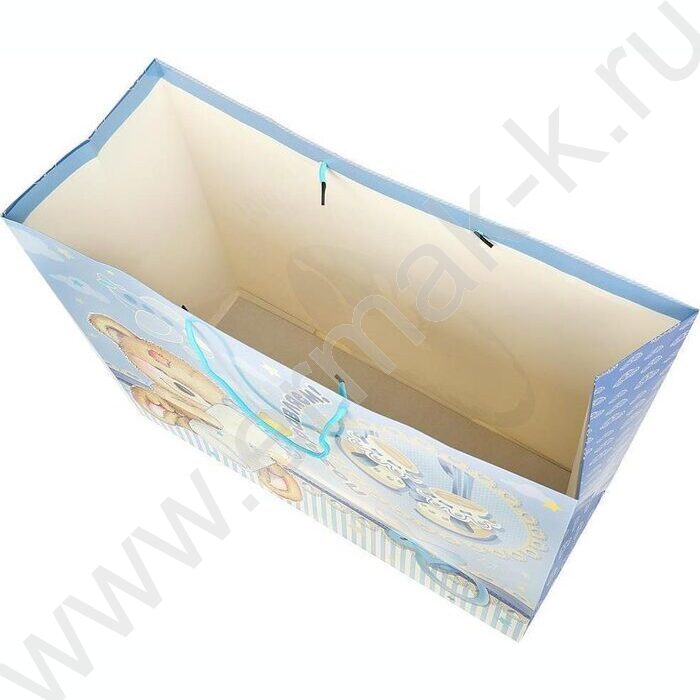 Пакет подарочный бумажный xxl 40*49*19см | Фото 4