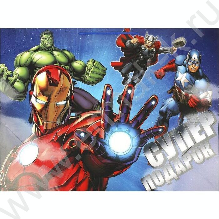 Пакет подарочный бумажный xxxl 45*60*20см | Фото 1