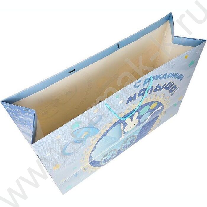 Пакет подарочный бумажный xxxl 45*60*20см | Фото 4