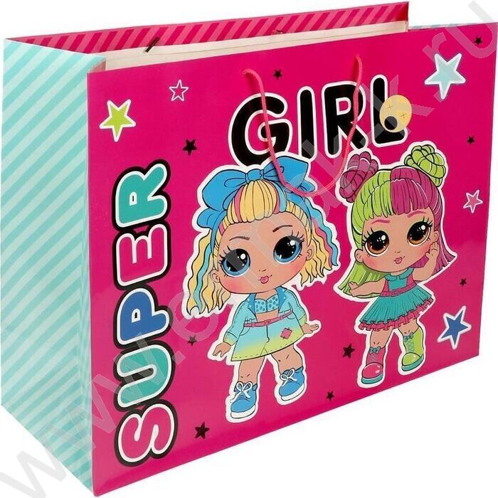 Пакет подарочный бумажный xxl 40*49*19см | Фото 3