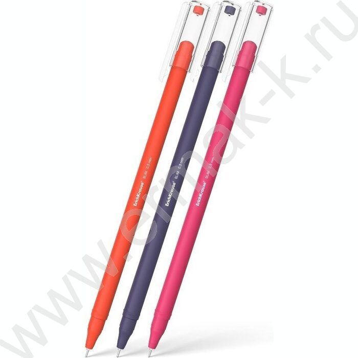 Ручка шар Slim Stick Caribbean Sunset 0.7мм, синяя /корпус - ассорти | Фото 1