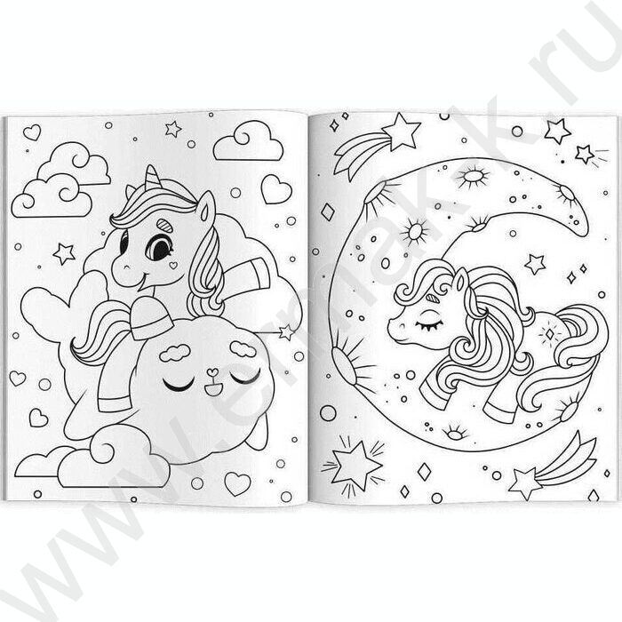 Раскраска 215*280 Любимые раскраски.Единороги и пони | Фото 2