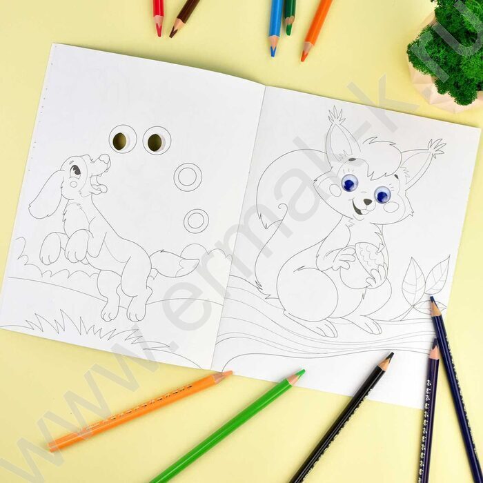 Раскраска-с глазками 200*260 Животные | Фото 3