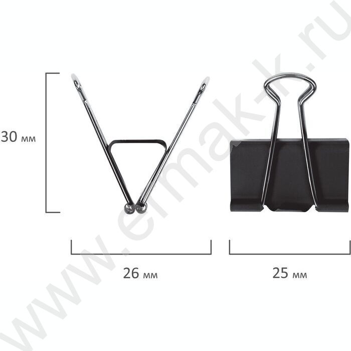Зажим 25мм чёрный "EVERYDAY" | Фото 4