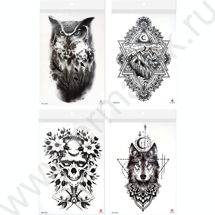 Наклейки Татуировка.14.8*21см | Фото 1