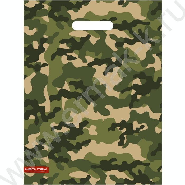 Пакет полиэтиленовый вырубной 30*40см Камуфляж | Фото 1