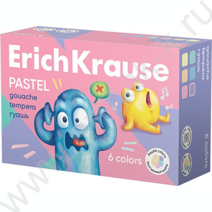 Гуашь   6цв 20мл Jolly Friends Pastel | Фото 1