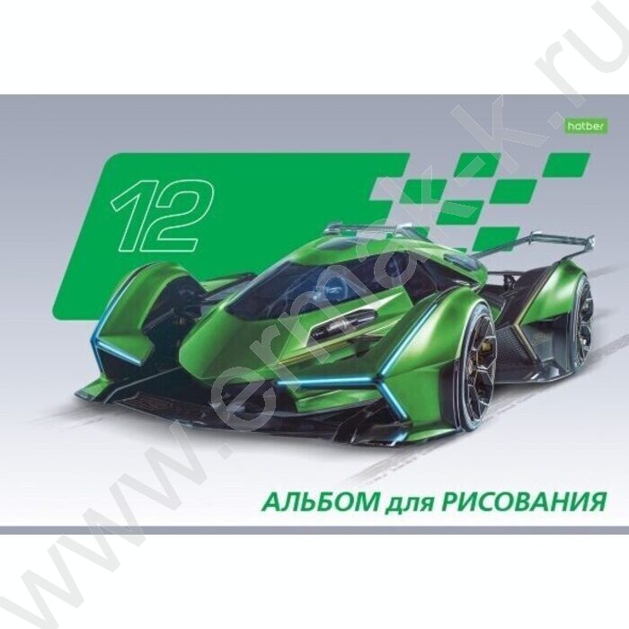 Альбом д/рисования 12л "Автоспорт" ассорти | Фото 2