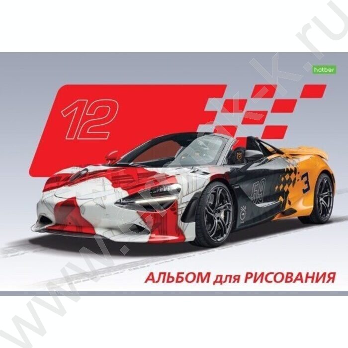 Альбом д/рисования 12л "Автоспорт" ассорти | Фото 5