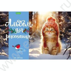 Альбом д/рисования 16л "Пушистые малыши" ассорти | Фото 2