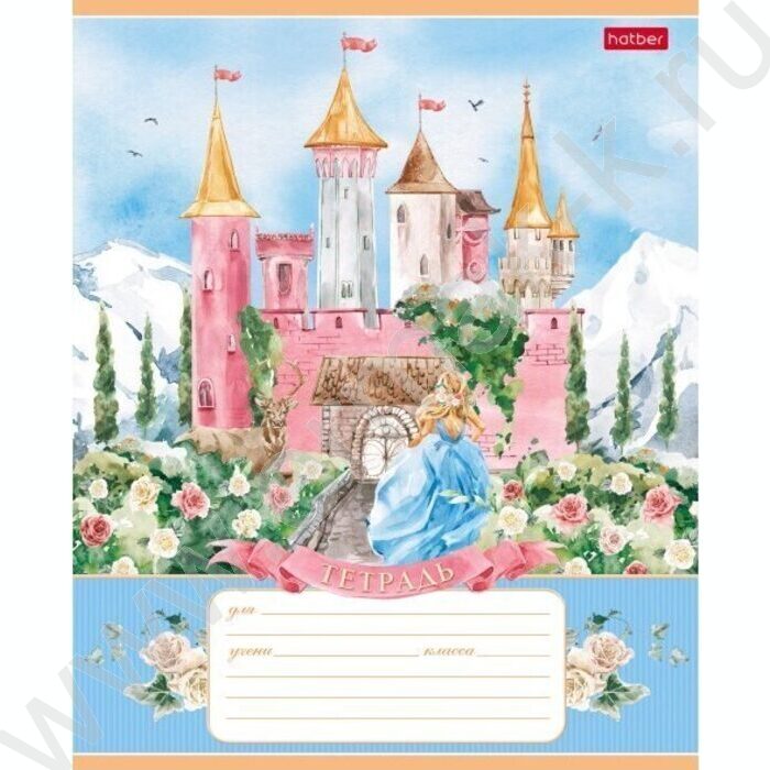 Тетрадь  12л клетка "Сказочные замки" 5видов | Фото 4