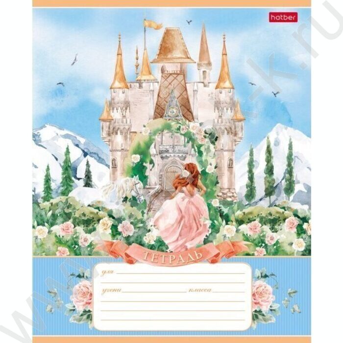 Тетрадь  12л клетка "Сказочные замки" 5видов | Фото 5