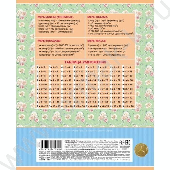 Тетрадь  12л клетка "Сказочные замки" 5видов | Фото 6