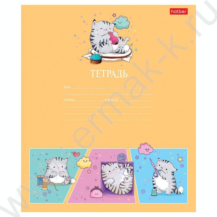 Тетрадь  12л клетка "Приключения кота Пирожка" 5видов | Фото 4