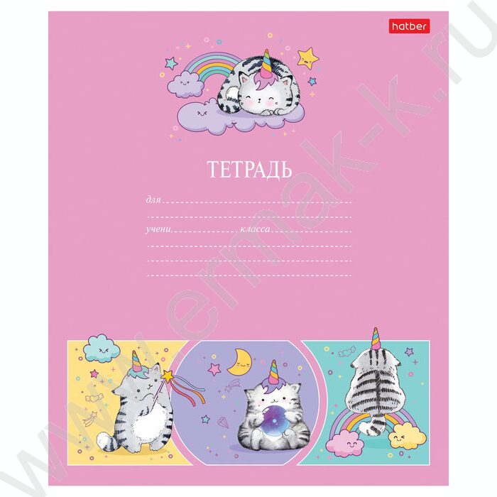 Тетрадь  12л клетка "Приключения кота Пирожка" 5видов | Фото 5
