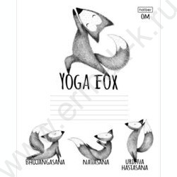 Тетрадь  24л линейка "Animals Yoga" 5видов | Фото 1