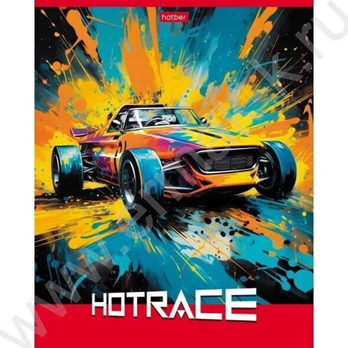 Тетрадь  40л линейка "Горячие гонки" ассорти | Фото 2