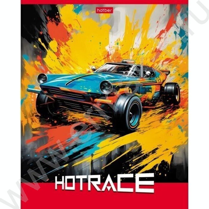 Тетрадь  40л линейка "Горячие гонки" ассорти | Фото 3