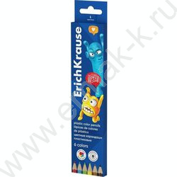 Карандаши пластиковые  6цв Jolly Friends, грифель 3мм /шестигранные /европодвес | Фото 1