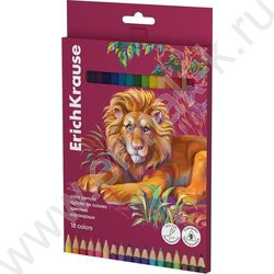 Карандаши  18цв Safari, грифель - 3,3мм /трехгранные /европодвес | Фото 1