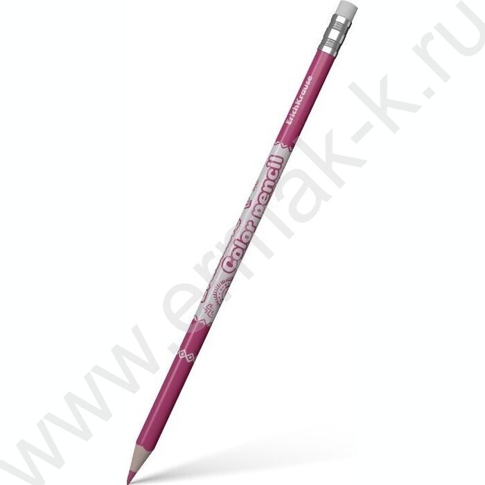 Карандаши  12цв Safari, грифель - 3,3мм /круглые /стираемые с ластиком /европодвес | Фото 2