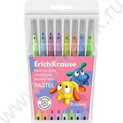 Фломастеры   8цв Jolly Friends Pastel Easy Washable /в футляре с европодвесом | Фото 1