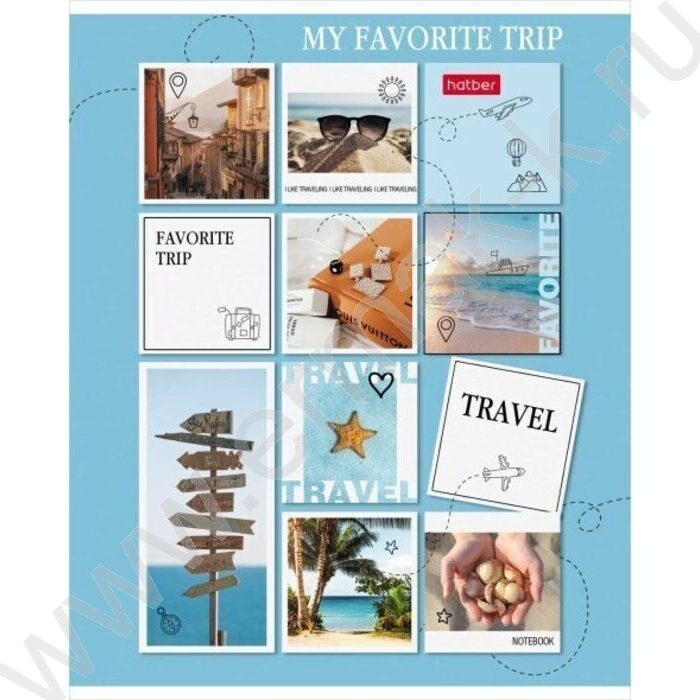 Тетрадь  80л линейка "TRAVEL" | Фото 1