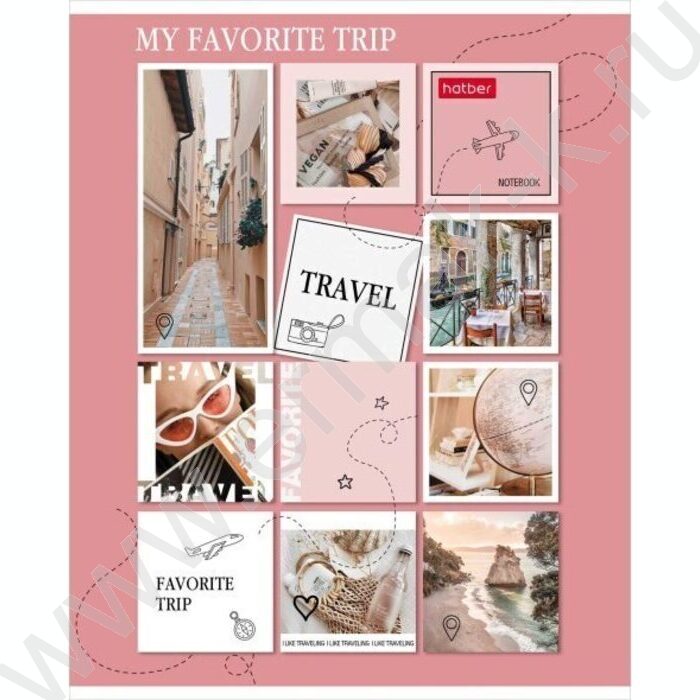 Тетрадь  80л линейка "TRAVEL" | Фото 2