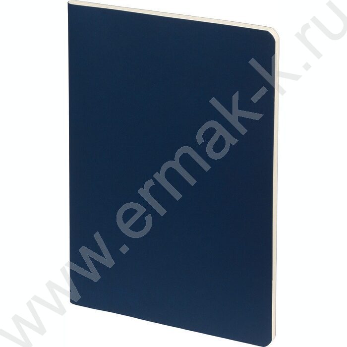 Тетрадь  60л клетка "Megapolis Velvet.Flex Темно-синий" 70 г/м2 бежевая бумага | Фото 1