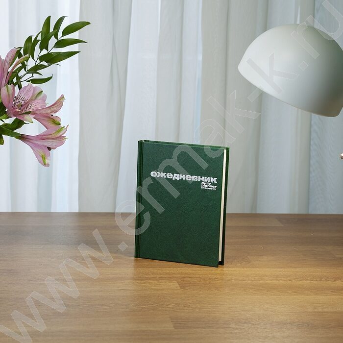 Ежедневник н/дат А6 Бум/винил.Зеленый | Фото 3