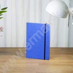 Ежедневник н/дат А5 160л Megapolis Velvet ярко-синий /резинка/тонир.блок/ляссе/конверт/ | Фото 9