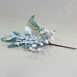 Новогодний сувенир "Ветка в снегу"  30см NEW | Фото 1